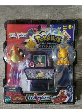 2004 Pokémon Trainer's Choice Battle Pack with Charizard & Alakazam Figures